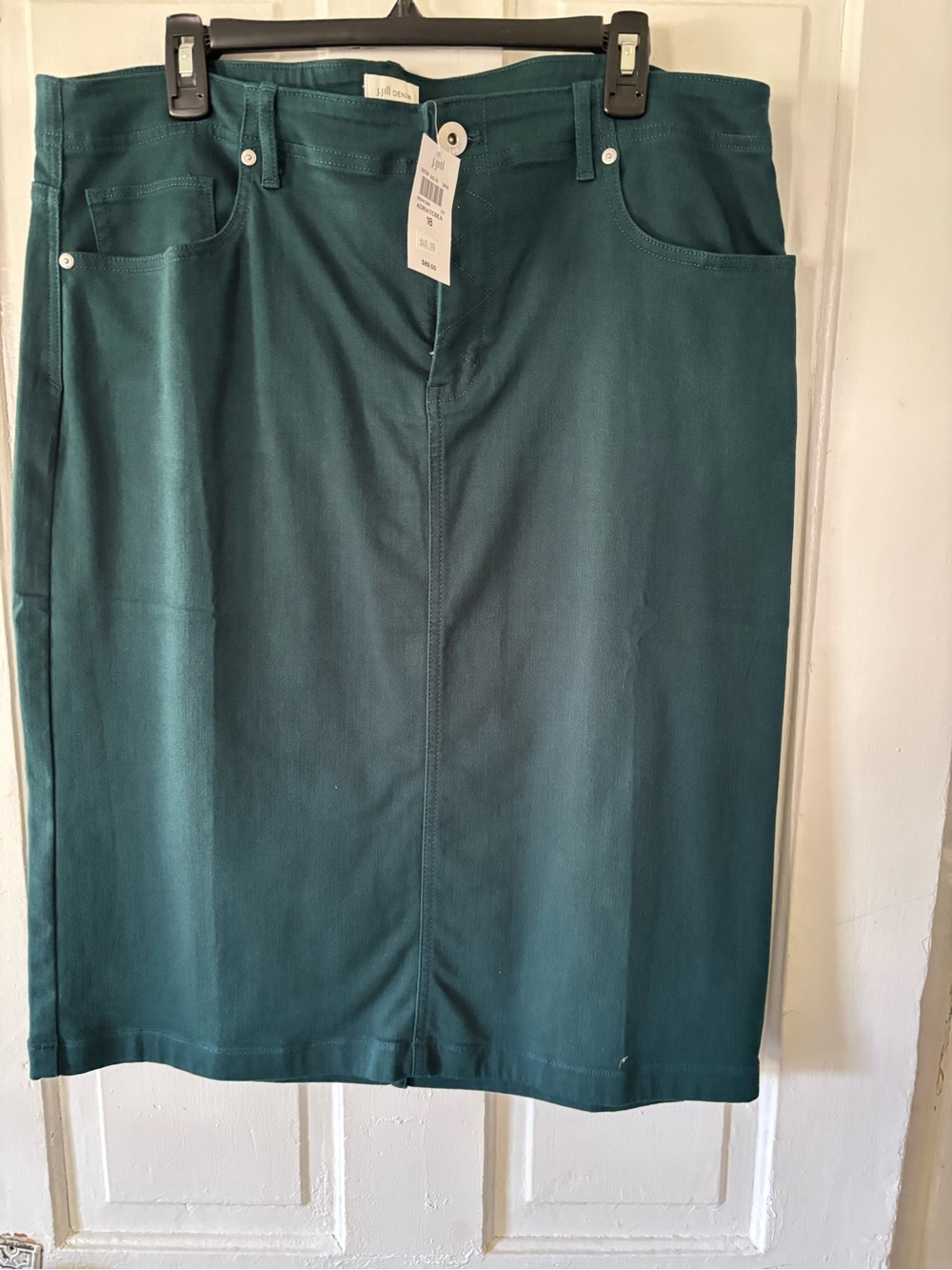 J. Jill Teal Pencil Skirt